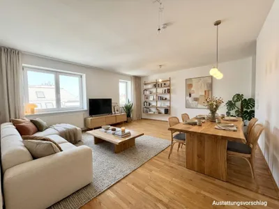 Stilvolle 3-Zi-Dachgeschoßwohnung mit Terrasse & Einbauküche in 1100 Wien, 99m², 1.595EUR – Bild 2