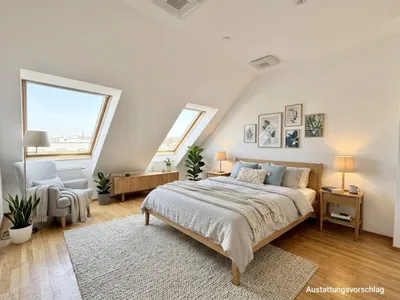 Stilvolle 3-Zi-Dachgeschoßwohnung mit Terrasse & Einbauküche in 1100 Wien, 99m², 1.595EUR – Bild 3