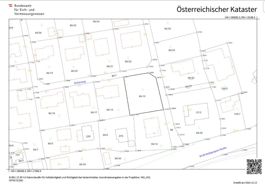 42006 HAIDEN (Stadtgemeinde Bad Ischl/ Bezirk Gmunden): Großzügiger, ebener, rechteckiger Baugrund in ruhiger Lage (Privatverkauf) - Ansicht 2