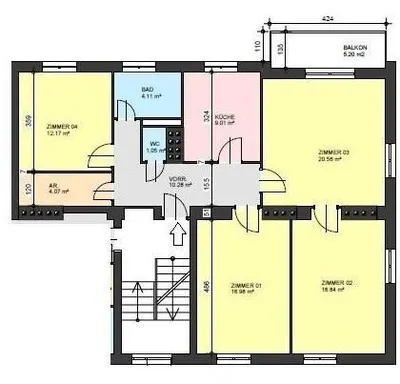 5-Zimmer-Wohnung mieten in Bruck-Mürzzuschlag – 96 m², € 905 – Bild 17 von 17