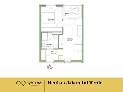 2-Zimmer-Wohnung kaufen in Graz – 41,14 m², € 216.000 – Bild 2 von 16