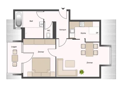 2-Zimmer-Wohnung mieten in Spittal an der Drau – 60 m², € 756 – Bild 8 von 8