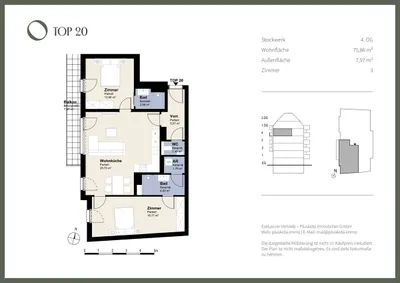 3-Zimmer-Wohnung kaufen in Wien – 75,86 m², € 526.000 – Bild 5 von 5