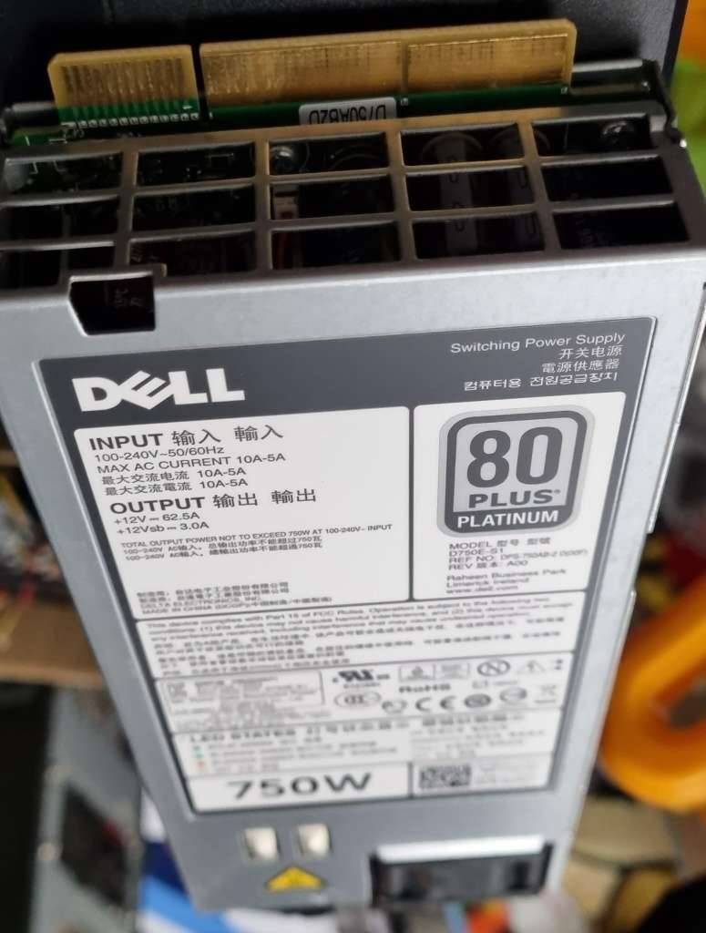 Dell PowerEdge Netzteil 750W Platinum 100-240V D750E-S1