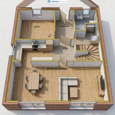 3-Zimmer-Haus kaufen in Wiener Neustadt Land – 125 m², € 313.800 – Bild 4 von 6