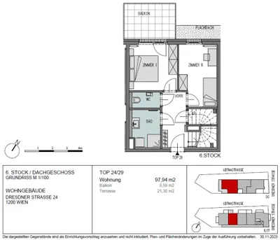4-Zimmer-Wohnung mieten in Wien – 97,94 m², € 2.361 – Bild 26 von 27