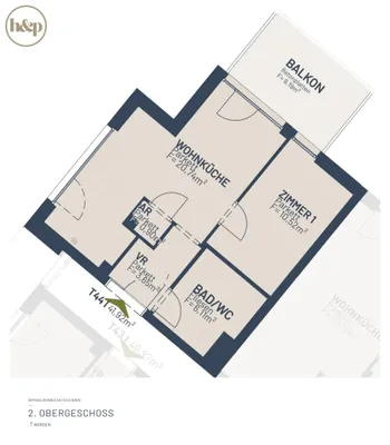 2-Zimmer-Wohnung kaufen in Wien – 41,92 m², € 337.500 – Bild 10 von 11