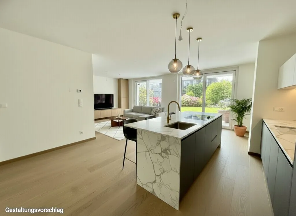 Luxuriöse Gartenresidenz in Döbling: 4-Zimmer, 260 m² private Grünfläche & 60 m² Sonnenterrasse - Ansicht 2