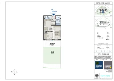 2-Zimmer-Wohnung kaufen in Salzburg-Umgebung – 50,2 m², € 331.300 – Bild 8 von 9