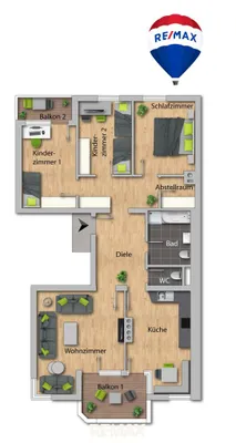 4-Zimmer-Wohnung kaufen in Kufstein – 100 m², € 398.000 – Bild 9 von 9
