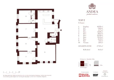 6-Zimmer-Gewerbeimmobilie kaufen in Wien – 177,05 m², € 1.695.000 – Bild 6 von 7