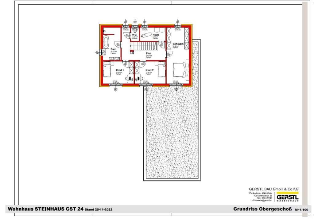 Steinhaus Einfamilienhaus Belagsfertig 159m²- Grundstück 741m² - Ansicht 3