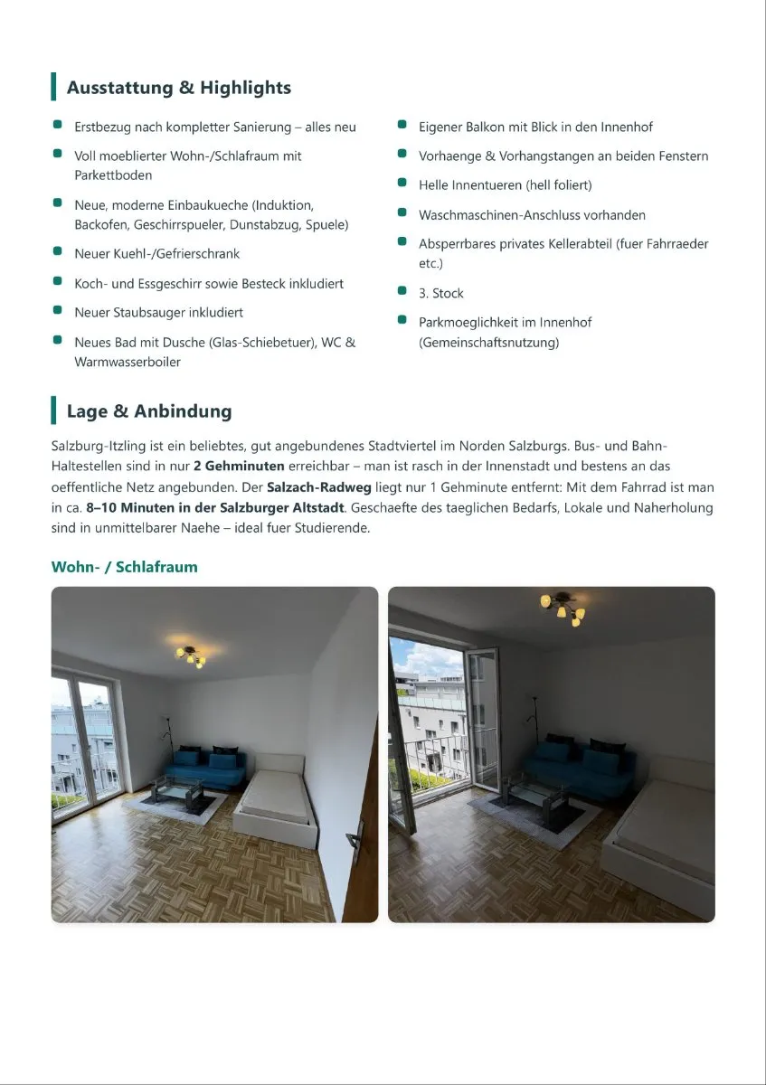 Wohnung – Salzburg, Burgfried, Maxglan - Ansicht 2