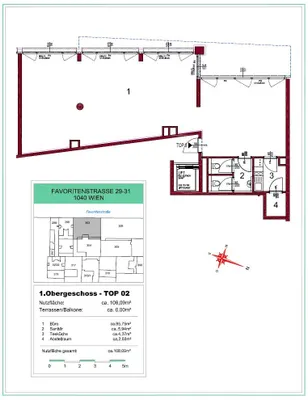 1-Zimmer-Gewerbeimmobilie mieten in Wien – 109 m², € 1.731 – Bild 11 von 12