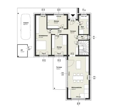 4-Zimmer-Haus kaufen in Sankt Pölten Land – 110 m², € 431.900 – Bild 3 von 5