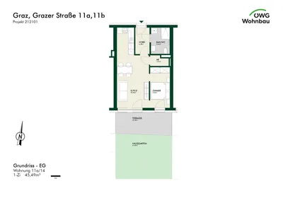 1-Zimmer-Wohnung kaufen in Graz – 45,4 m², € 257.047 – Bild 5 von 6