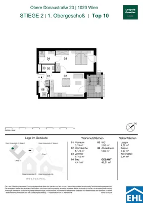Immobilie kaufen in Wien – 46,51 m², € 421.000 – Bild 31 von 31