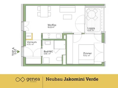 2-Zimmer-Wohnung kaufen in Graz – 41,26 m², € 207.000 – Bild 3 von 17