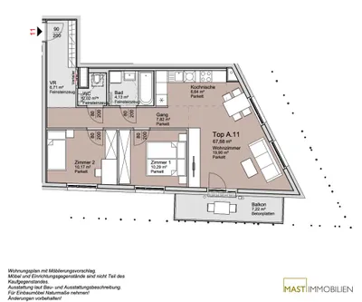 3-Zimmer-Wohnung kaufen in Wien – 67,68 m², € 425.000 – Bild 12 von 12