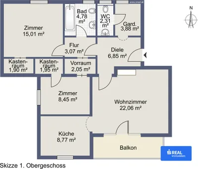3-Zimmer-Wohnung kaufen in Klagenfurt Land – 85 m², € 448.000 – Bild 8 von 8