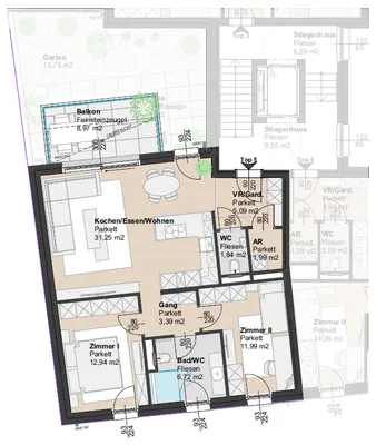3-Zimmer-Wohnung kaufen in Mödling – 75 m², € 585.000 – Bild 8 von 8