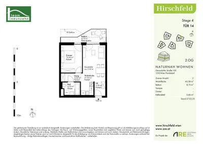 Immobilie kaufen in Wien – 45,38 m², € 235.000 – Bild 25 von 25