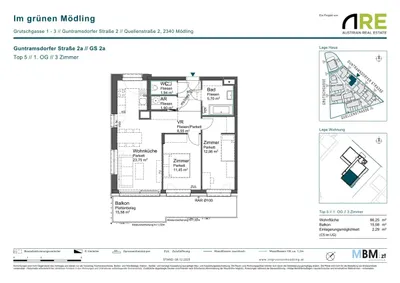 3-Zimmer-Wohnung kaufen in Mödling – 66,25 m², € 459.500 – Bild 6 von 11