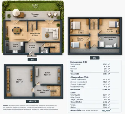 4-Zimmer-Haus mieten in Mödling – 98 m², € 2.500 – Bild 37 von 38