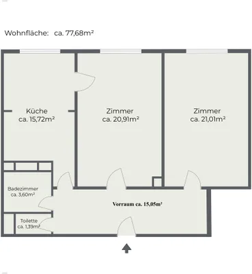2-Zimmer-Wohnung mieten in Wien – 77,68 m², € 1.190 – Bild 11 von 11