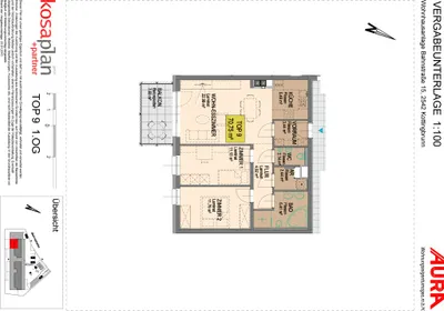 3-Zimmer-Wohnung mieten in Baden – 70,75 m², € 989 – Bild 14 von 17