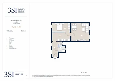 2-Zimmer-Wohnung kaufen in Wien – 52,51 m², € 249.000 – Bild 17 von 17
