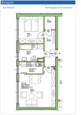 2-Zimmer-Wohnung mieten in Wien – 53 m², € 1.150 – Bild 8 von 8
