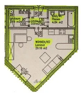 1-Zimmer-Wohnung mieten in Linz Land – 41,1 m², € 525 – Bild 5 von 7