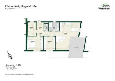 4-Zimmer-Wohnung kaufen in Hartberg-Fürstenfeld – 85 m², € 391.877 – Bild 5 von 5