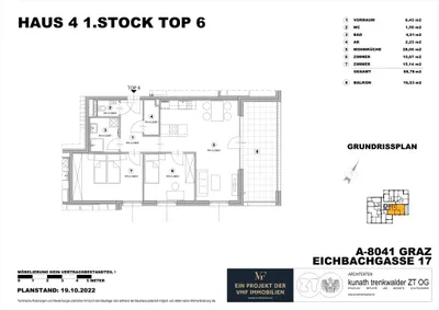 3-Zimmer-Wohnung mieten in Graz – 68,78 m², € 1.286 – Bild 10 von 10