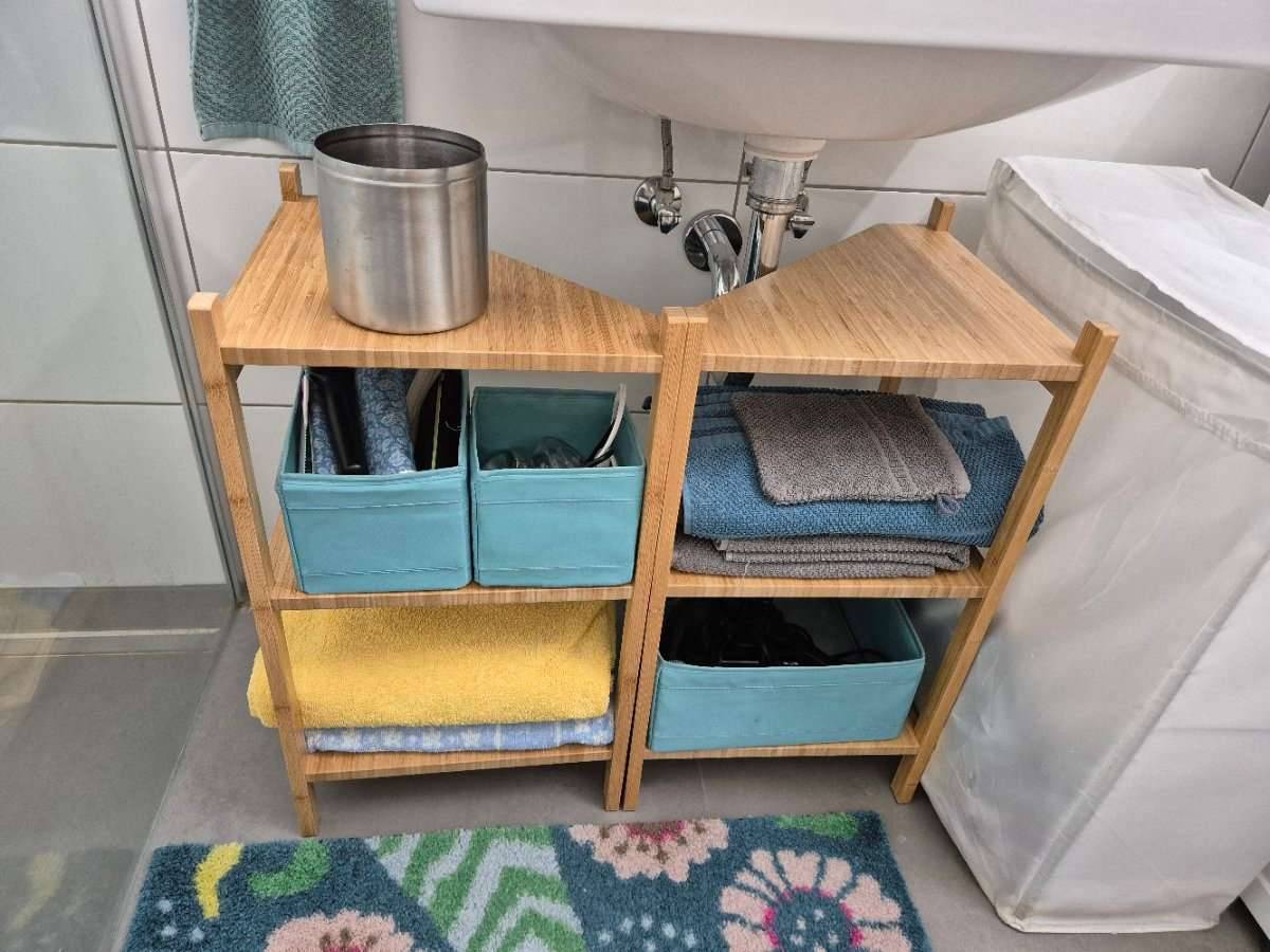 Badezimmermbel Ragrund Ikea bambus braun,  80,- (8010 Sankt Peter) -  willhaben