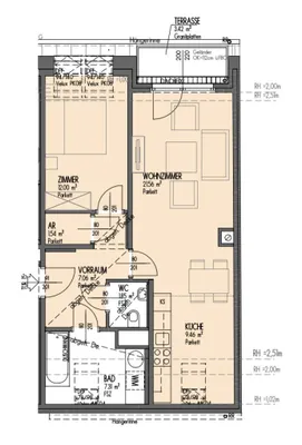 2-Zimmer-Wohnung mieten in Wien – 60,78 m², € 1.749 – Bild 29 von 29