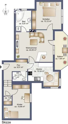 3-Zimmer-Wohnung kaufen in Zell am See – 80,85 m², € 380.000 – Bild 4 von 4