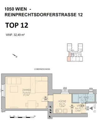 1-Zimmer-Wohnung kaufen in Wien – 32,49 m², € 199.000 – Bild 12 von 13