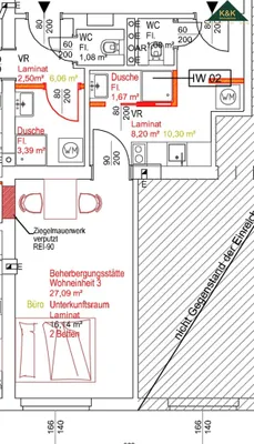 1-Zimmer-Gewerbeimmobilie mieten in Wien – 27 m², € 620 – Bild 9 von 9