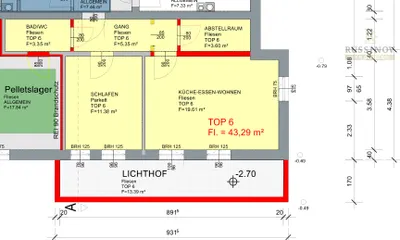 2-Zimmer-Wohnung mieten in Villach Land – 43,29 m², € 690 – Bild 7 von 7