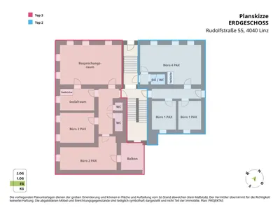 4-Zimmer-Gewerbeimmobilie mieten in Linz – 121 m², € 1.464 – Bild 9 von 9