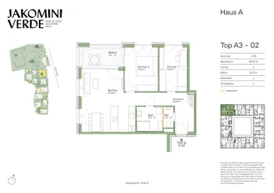 3-Zimmer-Wohnung mieten in Graz – 69,7 m², € 1.149 – Bild 12 von 12