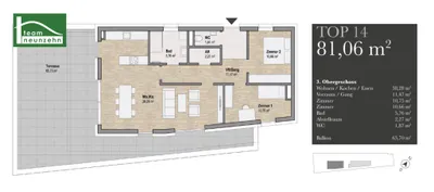3-Zimmer-Wohnung kaufen in Graz – 81,06 m², € 765.326 – Bild 4 von 4