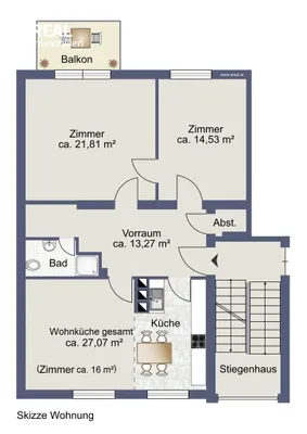 3-Zimmer-Wohnung mieten in Oberwart – 80,87 m², € 793 – Bild 17 von 18