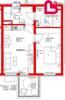 2-Zimmer-Wohnung mieten in Freistadt – 54 m², € 537 – Bild 7 von 7