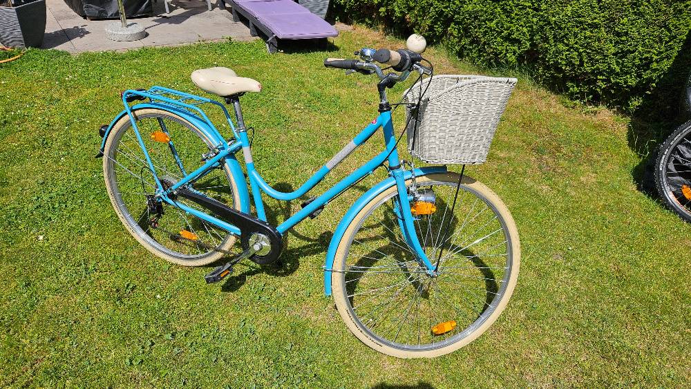 Damen Citybike / Hollandrad 26 Zoll trkis - Nabenschaltung, tiefer  Einstieg, fahrbereit,  130,- (6402 Hatting) - willhaben