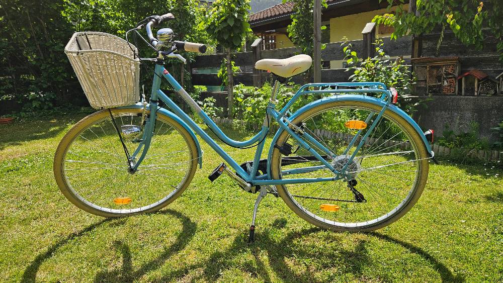 Damen Citybike / Hollandrad 26 Zoll trkis - Nabenschaltung, tiefer  Einstieg, fahrbereit,  130,- (6402 Hatting) - willhaben