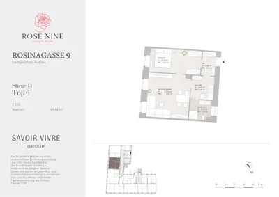 2-Zimmer-Wohnung kaufen in Wien – 49,44 m², € 299.000 – Bild 9 von 9