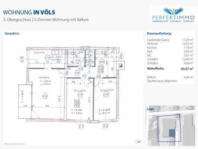 3-Zimmer-Wohnung kaufen in Innsbruck-Land – 65,07 m², € 280.000 – Bild 11 von 11